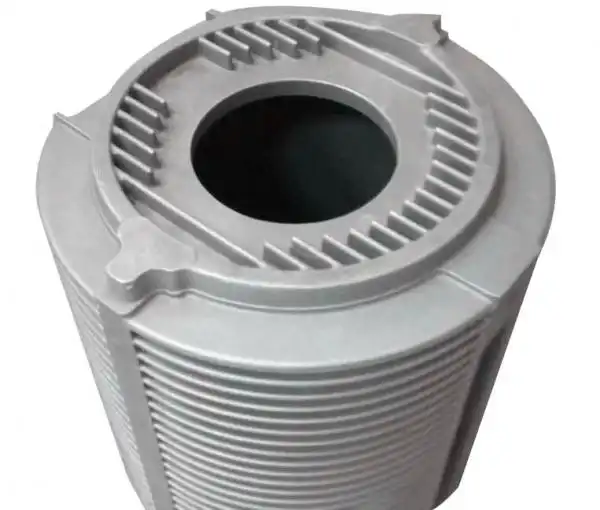 Which material is commonly used for the housing of a stator?